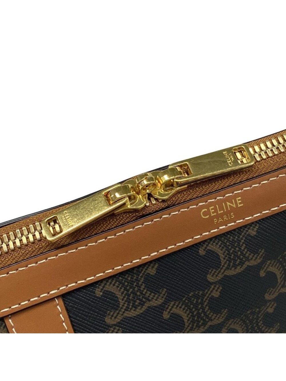 Celine Boston Bag Black Brown Leather - Picture 12 of 15